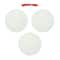 3" Round Clear Frosted Glass Sublimation Ornaments, 3ct. by Make Market®